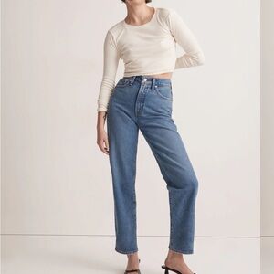 Madewell Vintage Straight Jean Earlwood Wash High Rise Size 26
